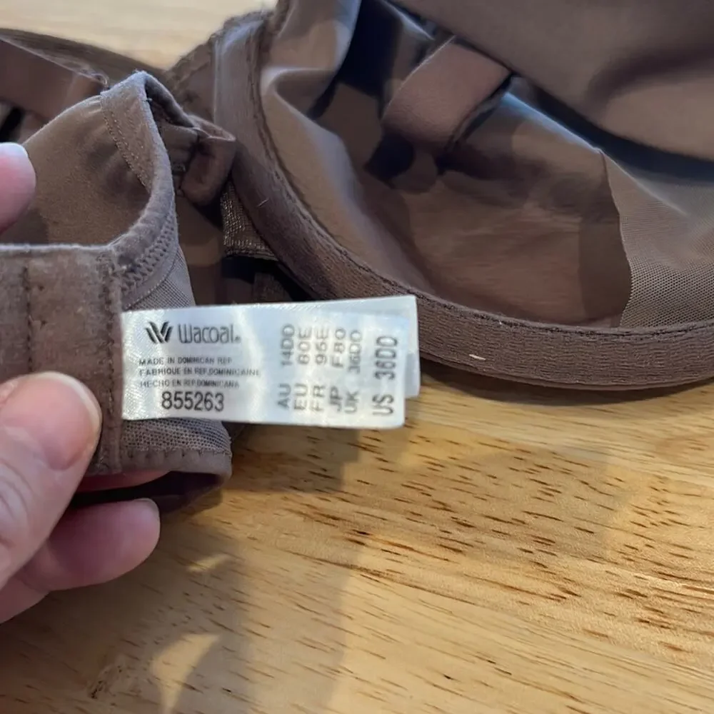 Wacoal Classic Reinvention Full Figure Underwire Bra 36DD Deep Taupe - Picture 5 of 6